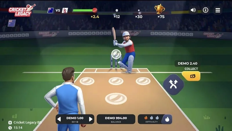 Cricket Legacy BB गेम स्क्रीन